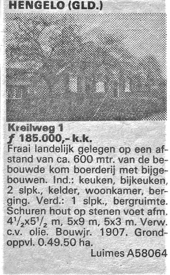 Kreilweg 8 krant. 1984